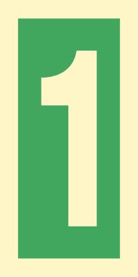 Знак ИМО 03.003 «Уровень / Этаж 1»