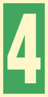 Знак ИМО 03.010 «Уровень / Этаж 4»