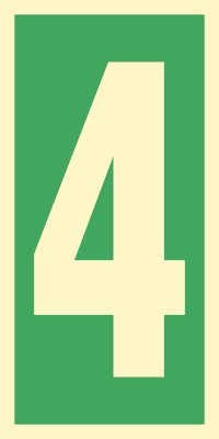 Знак ИМО 03.010 «Уровень / Этаж 4»