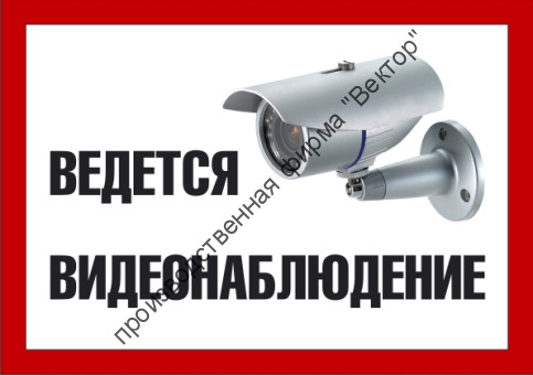 Знак «Ведётся видеонаблюдение» (TV01)