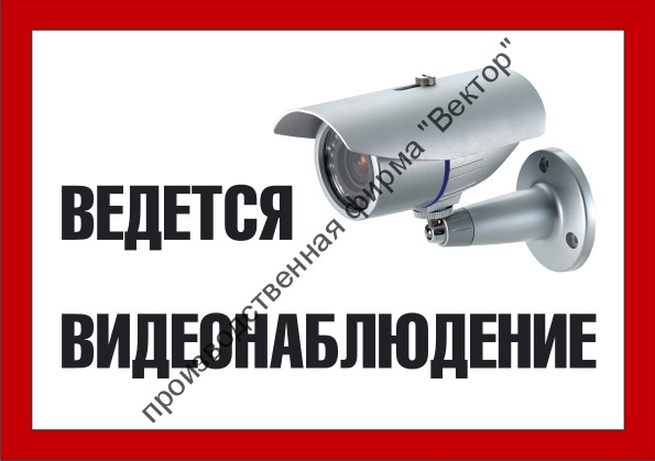 Знак «Ведётся видеонаблюдение» (TV01)