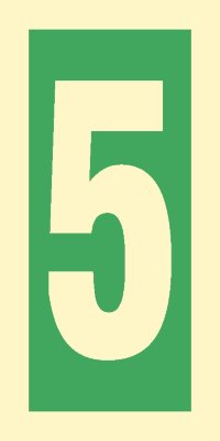 Знак ИМО 03.011 «Уровень / Этаж 5»