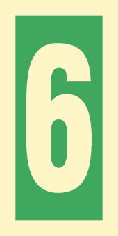 Знак ИМО 03.013 «Уровень / Этаж 6»