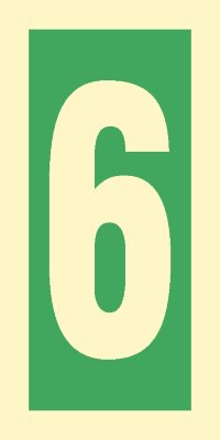 Знак ИМО 03.013 «Уровень / Этаж 6»
