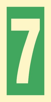 Знак ИМО 03.015 «Уровень / Этаж 7»