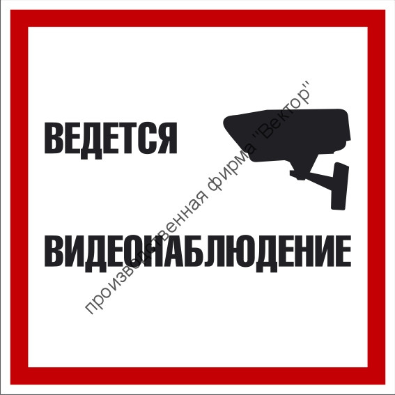 Знак «Ведётся видеонаблюдение» (TV08)
