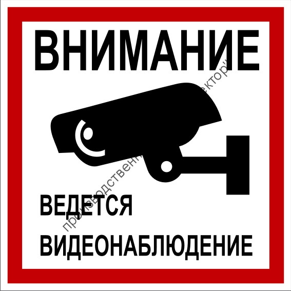 Знак «Ведётся видеонаблюдение» (TV12)