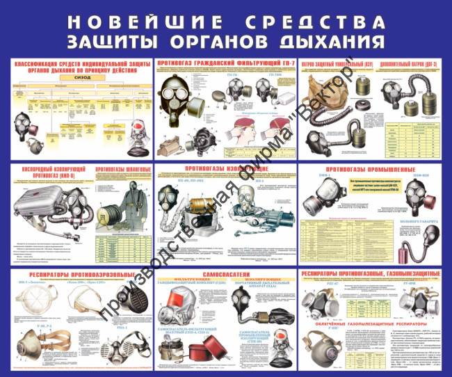 Стенд «Новейшие средства защиты органов дыхания»