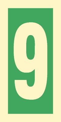 Знак ИМО 03.019 «Уровень / Этаж 9»
