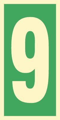 Знак ИМО 03.020 «Уровень / Этаж 9»