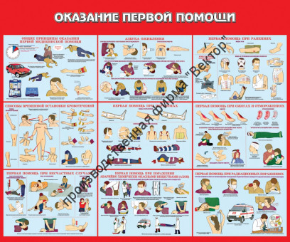 Стенд «Оказание первой помощи»