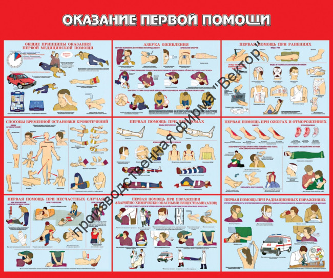 Стенд «Оказание первой помощи»