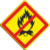 Знак «Запрещено разведение костров» (VO-3.22)