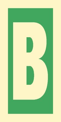 Знак ИМО 03.023 «Уровень / Этаж B»