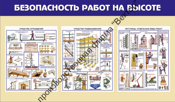 Стенд «Безопасность работ на высоте». Вариант 1.