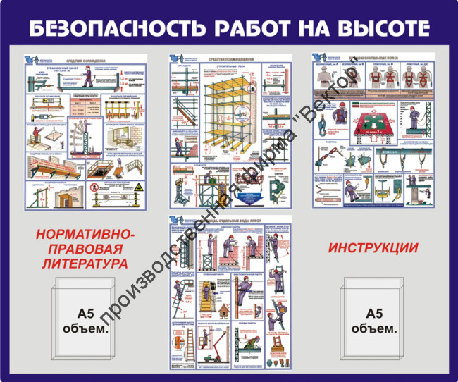 Стенд «Безопасность работ на высоте». Вариант 2.