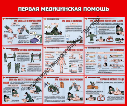 Стенд «Первая медицинская помощь»