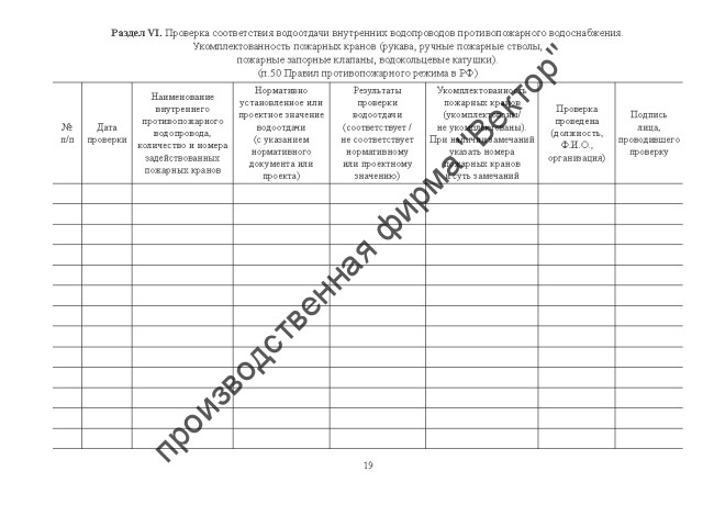 Журнал эксплуатации систем противопожарной защиты (расширенный) Журнал эксплуатации систем противопожарной защиты (расширенный)
