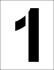 Трафарет «1»