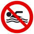 Знак «Купаться запрещено» (VO-10)