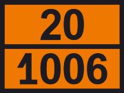 Табличка опасного груза «Аргон сжатый» (20-1006)