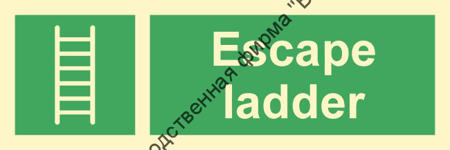 Знак ИМО 01.120 «Эвакуационный трап»