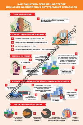Стенд «Как защитить себя при обстреле или атаке беспилотных летательных аппаратов»