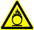 Знак W11 «Пожароопасно. Окислитель»