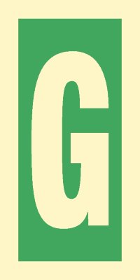 Знак ИМО 03.033 «Уровень / Этаж G»