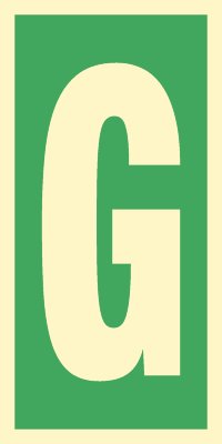 Знак ИМО 03.034 «Уровень / Этаж G»