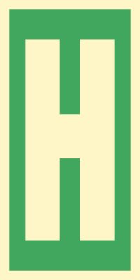 Знак ИМО 03.036 «Уровень / Этаж H»