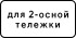 Дорожный знак 8.20.1 "Тип тележки транспортного средства"