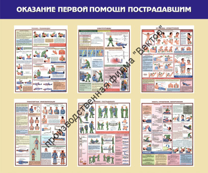 Стенд «Оказание первой помощи пострадавшим»