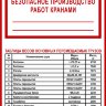 Стенд «Таблица весов перемещаемых грузов»