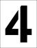 Трафарет «4»