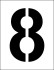 Трафарет «8»