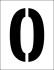 Трафарет «0»