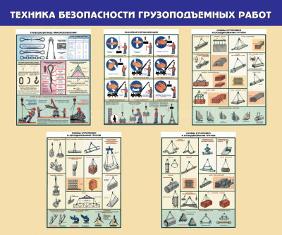 Стенд «Техника безопасности грузоподъемных работ»