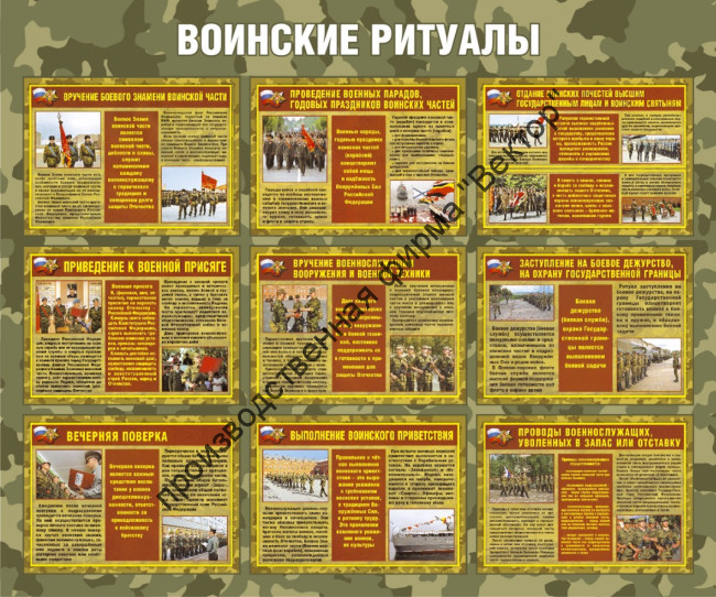 Стенд «Воинские ритуалы»
