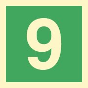 Знак ИМО 03.048 «Цифра 9»