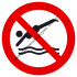 Знак «Ныряние с берега запрещено» (VO-23)