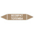 Маркировочная стрелка «Возврат топлива»