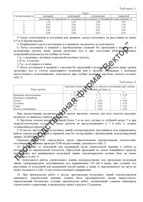 Журнал строительной машины