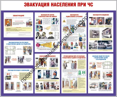 Стенд «Эвакуация населения при ЧС»