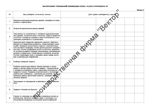Судовой журнал (форма СД-1а)