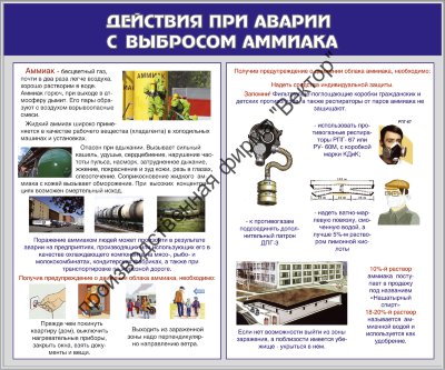 Стенд «Действия при аварии с выбросом аммиака»
