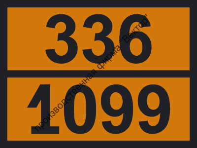 Табличка опасного груза «Аллилбромид» (336-1099)