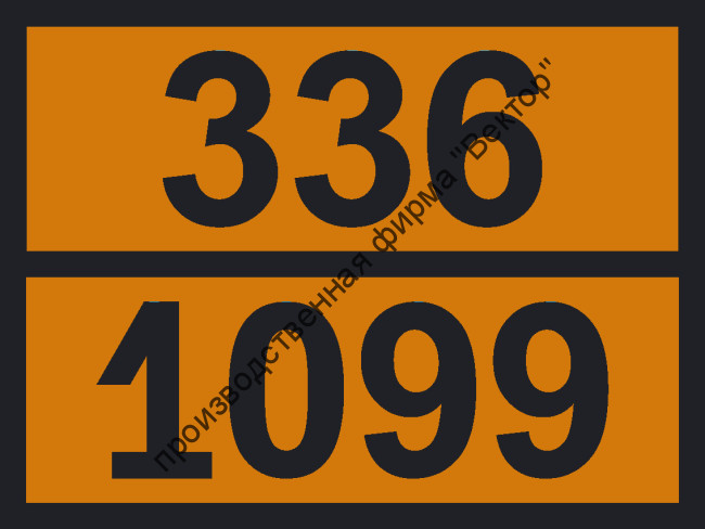 Табличка опасного груза «Аллилбромид» (336-1099)