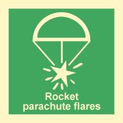 Знак ИМО 01.049 «Парашютная сигнальная ракета»