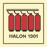 Знак ИМО 05.010 «Батарея галона 1301»